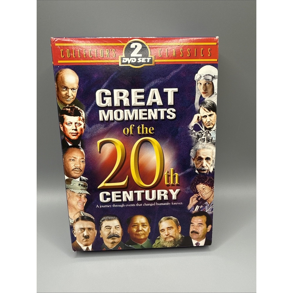 Great Moments Of The 20th Century 2DVD Set Collectors Classic World History 2004